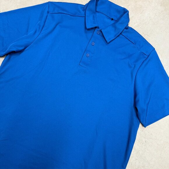 OGIO Golf Short Sleeve Polo Shirt Stretch Blue Medium - Picture 3 of 7